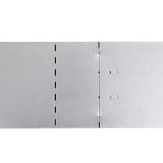 Vidaxl Komplet 5 fleksibilnih ograj za trato pocinkano jeklo 100x14 cm