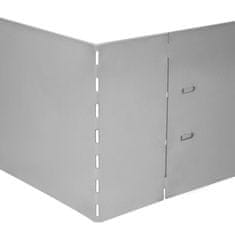 Vidaxl Set 15 kosov ograde iz fleksibilnega pocinkanega jekla 100 x 15 cm