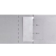 Vidaxl Komplet 15 fleksibilnih ograj za trato pocinkano jeklo 100x14cm