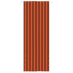 Vidaxl Balkonsko platno oranžno in rjavo 80x240 cm tkanina Oxford