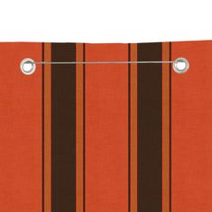Vidaxl Balkonsko platno oranžno in rjavo 80x240 cm tkanina Oxford