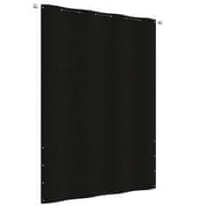 Vidaxl Balkonsko platno črno 160x240 cm tkanina Oxford