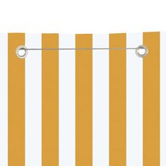 Vidaxl Balkonsko platno rumeno in belo 120x240 cm tkanina Oxford