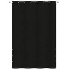 Greatstore Balkonsko platno črno 160x240 cm tkanina Oxford