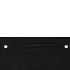 Greatstore Balkonsko platno črno 120x240 cm tkanina Oxford