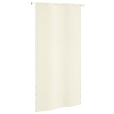 Greatstore Balkonsko platno krem 120x240 cm tkanina Oxford