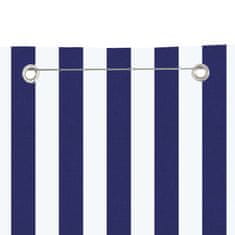 Vidaxl Balkonsko platno modro in belo 140x240 cm tkanina Oxford