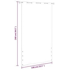 Vidaxl Balkonsko platno bež 140x240 tkanina Oxford