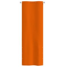 Greatstore Balkonski paravan, oranžna barva, 80x240 cm, tkanina Oxford