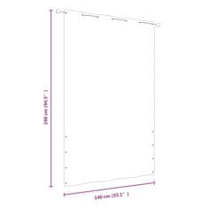 Vidaxl Balkonsko platno oranžno 140x240 cm tkanina Oxford