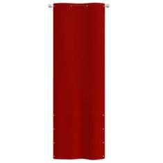 Greatstore Balkonsko platno rdeče 80x240 cm tkanina Oxford