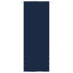 Greatstore Balkonski paravan, modra barva, 80x240 cm, tkanina Oxford
