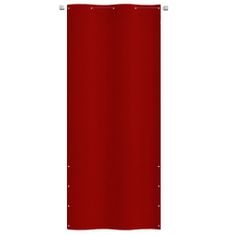 Greatstore Balkonsko platno rdeče 100x240 cm tkanina Oxford