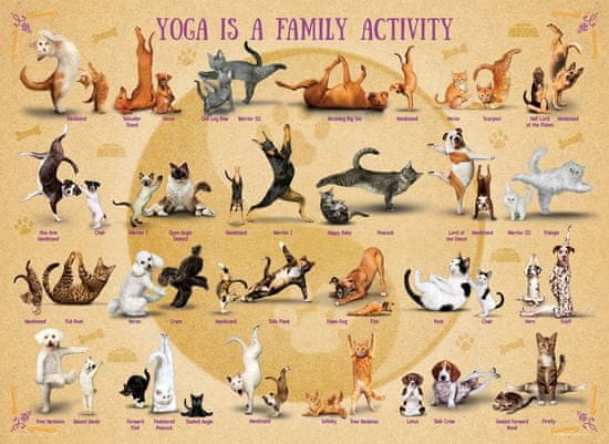 EuroGraphics Puzzle Yoga je družinska aktivnost XL 500 kosov
