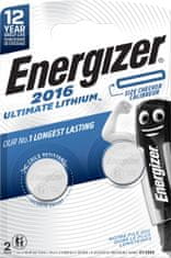 Energizer Ultimate Lithium CR2016, 2 kosa