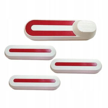 Korbi Odsevne kolesne kapice Xiaomi M365 4 kosi Bele