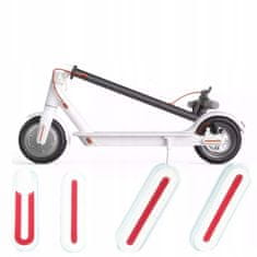 Korbi Odsevne kolesne kapice Xiaomi M365 4 kosi Bele