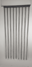 Zavesa proti mrčesu, zavesa za na vrata, zavesa za muhe, mere 90 x 200 cm, sortirani designi, srebrno bela, polyester