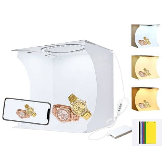 Puluz Studio photo box z LED osvetlitvijo 23 cm