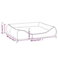 Vidaxl Pasja postelja temno modra 80x68x23 cm umetno usnje