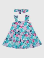 Gap Dojenčki květované Obleka s čelenkou 0-3M