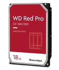 Western Digital Red Pro NAS trdi disk, 18 TB, SATA 6 Gb/s, 512 MB, bulk (WD181KFGX)