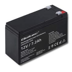 Qoltec baterija agm | 12 V | 7,2 Ah | brez vzdrževanja | učinkovita| z dolgo življenjsko dobo | za ups, varnost