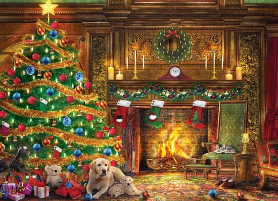 EuroGraphics Puzzle Labradorci ob drevesu 1000 kosov