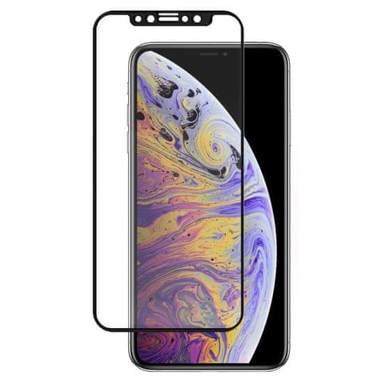 MG Full Cover Flexi Nano Hybrid zaščitno steklo za iPhone 12 mini, črna