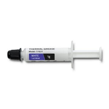Termalna pasta Qoltec 1,42 W/mK | 1 g | bela