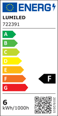 LUMILED 10x LED žarnica GU10 6W = 60W 580lm 4000K Nevtralno bela 120°