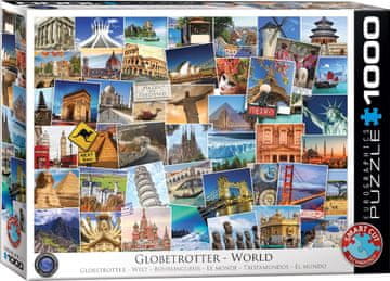 EuroGraphics Puzzle World Travel Puzzle - Ves svet 1000 kosov