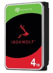 IronWolf NAS trdi disk, 4 TB, SATA 6 Gb/s, 256 MB (ST4000VN006)