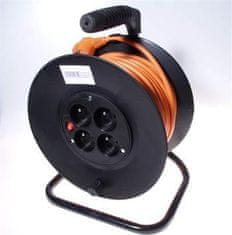 PremiumCord Podaljševalni kabel 230V 25m boben, presek žice 3x1,5mm2