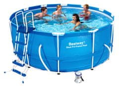 Bestway Steel Pro Max 3,66 x 1 m + Kartušna filtracija + lestev DAZ544