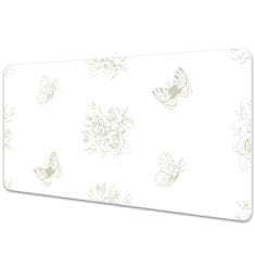 Decormat Namizna podloga Butterflies and flowers 100x50 cm 