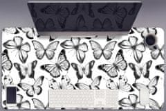 Decormat Namizna podloga Black and white butterfly 90x45 cm 