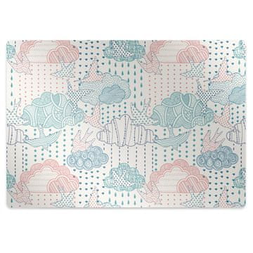 Decormat Podloga za pisarniški stol Oblaki in pike