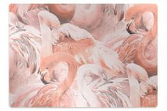 Decormat Podkładka pod krzesło obrotowe Flamingi 100x70 cm 
