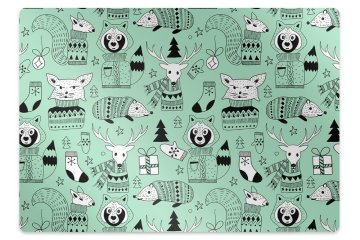 Decormat Podloga za pisarniški stol Scandinavian zoo