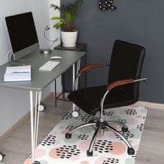 Decormat Podkładka pod krzesło obrotowe Kolorowe kropki 140x100 cm 