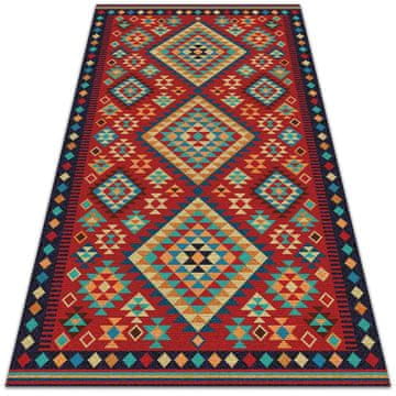 Decormat PVC podloga Barvitni retro trikotniki