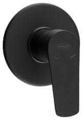 AQUALINE Podomitkovna Tuš Baterija LOTTA, 1 Izstop, Črna Mat