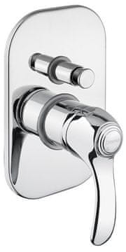 SAPHO Elegantna Retro Podometna KIRKÉ Tuš Baterija, 2 Vtičnici, Kromirana