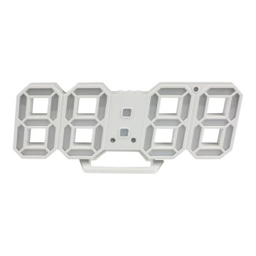 Northix Digitalna 3D ura - bela