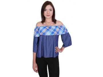 sarcia.eu John Zack Modra bluza z odprtimi rameni