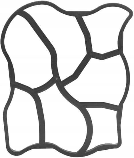 Korbi Velik plastični kalup za izdelavo betonskih tlakovcev – dimenzije 50 × 60 cm