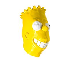 Korbi Profesionalna Lateksna Maska Bart Simpson