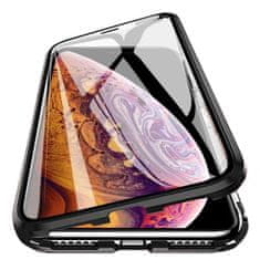 MG Magnetic Full Body Glass magnetno ovitek za iPhone 13 Pro Max, črna
