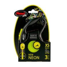 Flexi New Neon vrv XS 3m do 8kg rumena